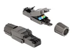 V&otilde;rgukaabel DeLOCK RJ45-pistik Cat.8.1 STP t&ouml;&ouml;riistavaba must
