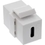 InLine USB 3.1 Snap-In moodul, USB-C F/F, valge korpus