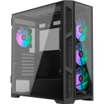 PONOS Ultra, Midi Tower, PC, Must, ATX, EATX, micro ATX, Mini-ITX, SPCC, Korpus