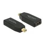 Kaabli &uuml;leminekupistik DeLOCK 65583 mini DisplayPort 1.2 HDMI Must