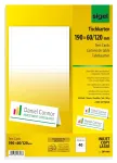 Sigel DP049 lauakaardid, 190 x 60 mm, 185 g/m&sup2;, erevalge, 40 tk (20 lehte x 2)