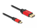 DeLOCK USB USB-C to DisplayPort kaabel 8K 30 Hz HDR 3 m punane