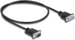 Delock 86886 RS-232 nullmodemi kaabel, DB-9 pistik-pesa, 0,5 m, must