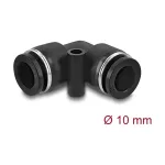 DeLOCK 60747 pneumaatiline liitmik 10 mm 90&deg; nurga all koos kinnitusavaga