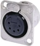 Neutrik NTR-NC5FDL1 - -30 - 80 &deg;C - must - h&otilde;bedane - UL - UL 94 HB - EC 61076-2-103 - IP 40 - IEC 68-2-20 (NC5FD-L-1)