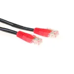 ACT must 1 meetri pikkune U/UTP CAT5E rist&uuml;hendusega paigalduskaabel RJ45 pistikutega