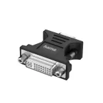 Hama 00200341 kaabli pistiku&uuml;henduse muundur VGA (D-Sub) DVI-I Must