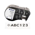 Brady M4C-1000-422 Pol&uuml;ester-sildid, must valgel, 25,4 mm x 7,62 m