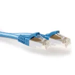 ACT sinine 1 meeter LSZH SFTP CAT6A paikakaabel turvalukuga RJ45 pistikutega