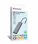 Verbatim CMH-13 USB USB-C jaotur 10000 Mbit/s h&otilde;bedane