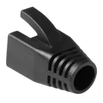 ACT FA2008 RJ45 kaabli kaitsekate, must, 25 tk