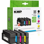 KMP 1747,4005 MultiPack H166VX must, ts&uuml;aan, magenta, kollane tindikassett, &uuml;hilduv HP 953XL-ga