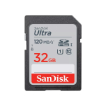 WESTERN DIGITAL SanDisk Ultra 32GB SDHC m&auml;lukaart klass 10 UHS-I 120MB/s (SDSDUN4-032G-GN6IN)