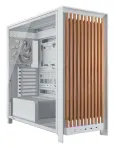Corsair FRAME 5000D WOOD RS Mid-Tower PC korpus, valge/p&auml;hkel, karastatud klaas, ATX, E-ATX, Micro-ATX, Mini-ITX, teras/plast, m&auml;ngimiseks