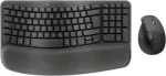Logitech Wave Keys and Lift Combo - Juhtmeta Ergonoomiline Klaviatuuri ja Hiire Komplekt - Bluetooth LE, 2,4 GHz - QWERTY - P&otilde;hjamaade paigutus - Grafiit