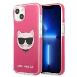 Karl Lagerfeld KLHCP13MTPECPI iPhone 13 / 14 / 15 6.1 Hardcase Fuschia Choupette Head