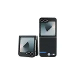 BMW Hardcase Carbon Blue Line Samsung Galaxy Z Flip6 / Z Flip7 FE jaoks - Must
