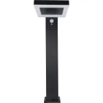 REV LED Solar Floor Lamp Square Black