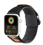 Dux Ducis Strap (Outdoor Version) Nylon Watch Band for Apple Watch Ultra, SE, Series 9, 8, 7, 6, 5, 4, 3, 2, 1 (49, 45, 44, 42 mm) Must ja Oranž