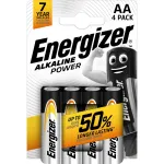 Alkaline AA &uuml;hekordne patarei Energizer Classic 1.5V LR6 &mdash; 4 tk, 50,5&times;14,5 mm, 23 g