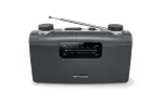 Kaasaskantav raadio Muse M-058 R &mdash; AM/FM, p&ouml;&ouml;ratav helitugevus, patarei v&otilde;i vahelduvvool (230 V, 50 Hz), must/hall