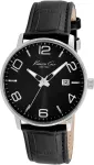 Kenneth Cole meeste IKC8005 klassikaline pidulik kell 42mm roostevabast terasest korpus ja pruun nahkrihm