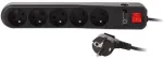 Getfort 5A Surge Protector Power Strip 1.5m Black