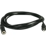 Wentronic Goobay 3,5 mm pistikupikenduskaabel, must, 3 m - 3,5 mm pistik (3-kontaktiline, stereo) > 3,5 mm pesa (3-kontaktiline, stereo) (50432)