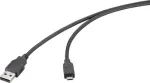 Renkforce USB 2.0 kaabel USB-A isane - USB Micro-B isane 3 m must RF-6830434