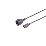S CONN MAXIMUM CONNECTIVITY IEC C14 - CEE 7/3 adapterkaabel, 1mm&sup2;, UPS, 0,3m 09-07305