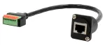 EXSYS EX-49161 D-t&uuml;&uuml;pi RJ45 emane 8-kontaktilise klemmliistu adapter l&uuml;litiga, CAT.5e, 20 cm