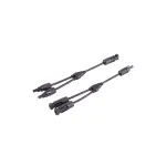 SHIVERPEAKS PV4 T-adapterkaabli komplekt, 2-&uuml;heks, 4 mm&sup2;, must, 30 cm BS02-21032