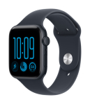 Apple Watch SE 3 GPS 44 mm Midnight alumiiniumkorpus sinise spordirihmaga, S/M
