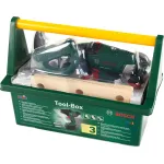 Theo Klein 8520 Bosch Tool Box I koos paljude t&ouml;&ouml;riistadega I Sisaldab patareitoitega juhtmeta kruvikeerajat