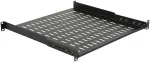 LOGON RAS405BL rack-riiul, must, 50 kg kandev&otilde;ime, 19 tolli