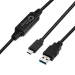 Microconnect USB3.1CA5AMP USB-kaabel USB 3.2 Gen 1 (3.1 Gen 1) 5 m USB C USB A Must