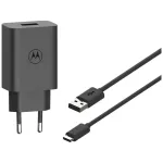 Motorola TurboPower 33 W laadija, Peakomplekt, Mobiiltelefon, Nutitelefon Must Vahelduvvool Kiirlaadimine Siseruumides