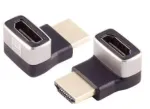 HDMI pistikuadapter Microconnect HDM19F19MA2-8KU Must Kullatud kontaktidega