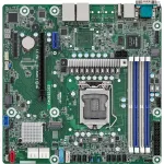 ASRock Rack E3C252D4U emaplaat, Intel C252, LGA 1200, micro ATX, USB 3.2 Gen 1, 2x Gigabit LAN, integreeritud graafika