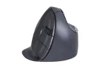 BakkerElkhuizen Evoluent D Medium Wireless, paremak&auml;eline, vertikaalne disain, laser, RF juhtmevaba, 3200 DPI, must