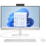 HP 24-cr0009ng AMD Ryzen&trade; 3 7320U 60,5 cm (23.8) 1920 x 1080 pikslit k&otilde;ik-&uuml;hes-arvuti 8 GB LPDDR5-SDRAM 512 GB SSD Windows 11 Home Wi-Fi 6 (802.11ax) valge (A04VWEA#ABD)