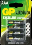 GP Batteries Excellent Lithium GP24LF359C4 AAA patarei FR03, 1,5 V, 4 tk