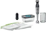 Bosch MS8CM61V1 blender Saumikser 1000 W Must, Roostevaba teras, L&auml;bipaistev