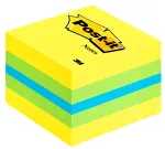 3M Post-it 2051L m&auml;rkmepaber Ruudukujuline Sinine, Roheline, T&uuml;rkiis, Kollane 400 lehte Isekleepuv
