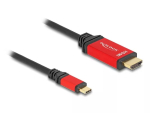 DeLOCK USB USB-C to HDMI kaabel DP Alt Mode 8K 60 Hz HDR 1 m Punane