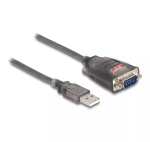 DeLOCK Adapter USB 2.0 Type-A to Serial RS-232 D-Sub 9 pin male 0.2 m