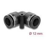 DeLOCK 60748 pneumaatiline liitmik 12 mm 90&deg; nurga all koos kinnitusavaga