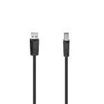 Hama 00200603 USB-kaabel USB 2.0 3 m USB A USB B Must