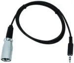 EUROLITE DMX-adapter &mdash; 1x 3,5 mm pistikupesa 1x XLR-pistikule
