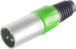 XLR-pistik ShiverPeaks BS55002-Y kollane &mdash; 3-kontaktiline kaablipistik, lukustuv metallkorpus